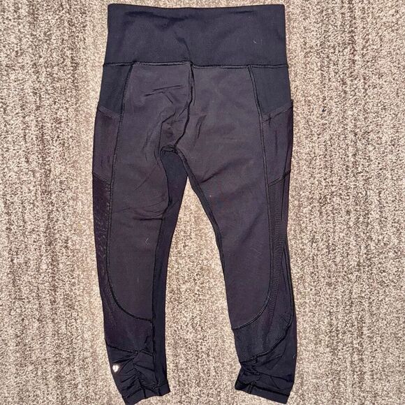 Lululemon Athletica Fast & Free Crop II Nulux 19" Legging Pant in Black Size 6 - Picture 1 of 10